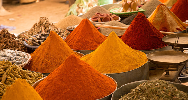 Spices wholesale market in Dubai UAE